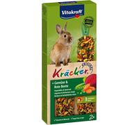 Vitakraft Kräcker - Friandise pour Lapin Nain aux légumes- 1x2