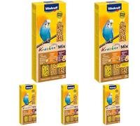 Vitakraft Kräcker - Friandise pour Perruches - Assortiment Oeuf, Figue Abricot et Miel - 1x3 (Lot de 5)