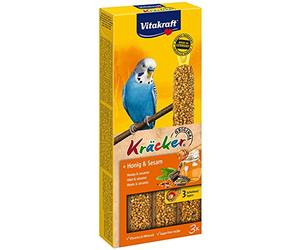 Vitakraft Kräcker Original Trio Perruche - Miel & Sésame - 3 bâtonnets