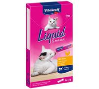 Vitakraft Liquid Snack - Friandise pour chat au Poulet + Taurine - 6 x 15g
