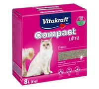 VITAKRAFT Litière pour Chat Compact Ultra - 8 KG Klumpend Chats Litière Bac à