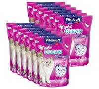 VITAKRAFT Litière pour Chat Magic Propre Lavande 12 x 5 Litre (60L) Staubarm