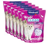 VITAKRAFT Litière pour Chat Magic Propre Lavande 6 x 5 Litre (30L) Staubarm