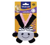 Vitakraft Lovely - Jouet Doudou pour Chien 15 cm - Modèle Aléatoire Zèbre Ou Lapin