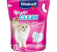 Vitakraft Magic Clean Classic, litière chat, non agglomérante (1x 8,4l) | Lie l’humidité & les odeurs, granulés minéraux en sable de quartz, limite l’activité bactérienne, peu poussiéreux,compostable