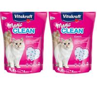 Vitakraft Magic Clean - Litière pour Chats à Base de silice - Neutralisation Ultra Rapide des odeurs - 1 Mois d'utilisation (1x 4,2L)