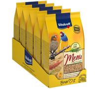 VITAKRAFT Menu Alimentation complète pour oiseaux Exotiques - 5x900g