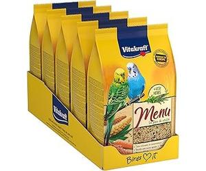 VITAKRAFT - Menu Perruche - Alimentation Complète pour Oiseaux Domestiques - Riche en Vitamines, Minéraux Et Oligo-Éléments - (1X900G)