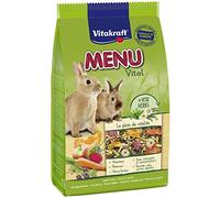 VITAKRAFT - Nourriture Lapin Nain "Menu Vital" - Alimentation Complète Pour Lapin Nain À Base d'Ingrédients Naturels - Recette Spéciale Anti-Odeurs - Sachet Fraîcheur De 2,5 kg