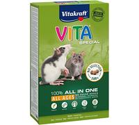 VITAKRAFT - Nourriture pour Rat "Vita Special" - Alimentation Complète Spécial Anti-Odeurs - Riche en Vitamines et Minéraux - Boîte de 600g