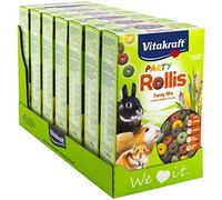 Vitakraft Party Rollis Friandise pour Petits Mammifères, Lot de 7 Paquets de 500 g