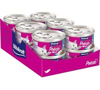 Vitakraft Poésie Mousse, nourriture humide pour chats, mousse légère, avec du saumon, sans ajout de sucre ni de céréales (12x85g)