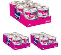 Vitakraft Poésie Mousse, Nourriture Humide pour Chats, Mousse légère, avec du Saumon, sans ajout de Sucre ni de céréales (12x85g) (Lot de 3)