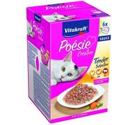 VITAKRAFT Poésie Multipack Création Assortiment sauce - 6 x 85 g