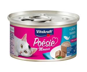 Vitakraft Poetry Mousse au saumon - Aliment humide pour chat - 85 g