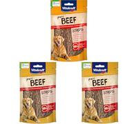 Vitakraft Pure Beef Strips, friandises pour Chiens, lamelles de panse de bœuf, pour l’entraînement, sans ajout de Sucre (1x80g) (Lot de 3)
