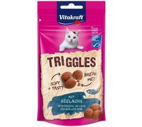 Vitakraft Triggles, friandise pour chats, au colin, mini-bouchées pour gâter, sans sucre ajouté (1x 40g)