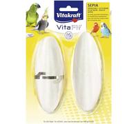 VITAKRAFT - Vita Fit - Os de Seiche pour Oiseaux Domestiques - Nutriment calcaire - Spécial Entretien du Bec - 2 pièces