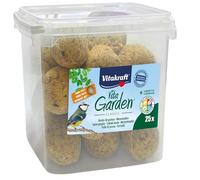 VITAKRAFT - Vita Garden - Seau de Boules de Graisse sans Filets pour Oiseaux du Jardin - Alimentation Complète Pour Oiseaux Toutes Saisons - 25 unités