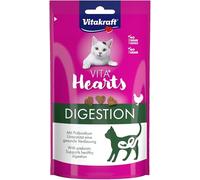 VITAKRAFT- Vita Hearts, Digestion, Snack Moelleux pour Chat, pour Une Digestion Saine, Au Poulet (1X 40G)