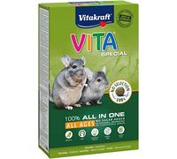 Vitakraft Vita Special All Ages, aliment pour chinchillas, avec herbes et plantes, pour une digestion optimale, sans sucre ajouté ni céréales (1x 600g)