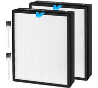 Vital 100S Lot de 2 filtres de rechange HEPA compatibles avec LEVOIT Vital 100S Air Pur-ifier 3 en 1 True HEPA à charbon actif haute efficacité Pièce de rechange #Vital 100S-RF