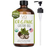 VITAL AFFAIR Huile de ricin bio pressée à froid Bouteilles en verre non raffinées Usda Certified Organic Castor Bouteille en verre pressée à froid pour paquet d'huile