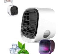 Vital Breeze AC,Portable Vital Breeze AC with Water Tank & Colorful Night Lights,3 Speeds Adjustable VitalBreeze Air Conditioner Misting Fan,Multi-Angle Wind Direction,for Dorm Rooms,Offices