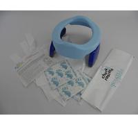 Vital Innovations 2730-13 Potette Plus - Le pot de voyage 2 en 1 Bleu/Jaune