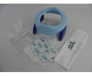 Vital Innovations 2730-13 Potette Plus - Le pot de voyage 2 en 1 Bleu/Jaune