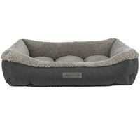 Vital lit Bendson, angulaire, 110 × 85 cm, gris foncé/gris clair
