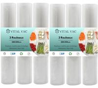 VITAL VAC 6 Rouleaux Sous Vide Gaufrés 28x300 cm