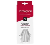 Vitalcare | Accessoires pour la coloration - Kit de 10 Capes Jetables, Cape de Coiffeur Professionnel, Capes de Coupe de Cheveux, Naturel