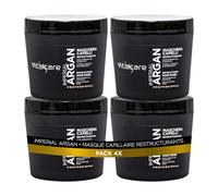 Vitalcare | Imperial Argan - Masque Capillaire Restructurant pour Cheveux Secs et Abîmés, au Complexe d'Huile d'Argan, 4 x 500 ml