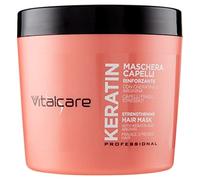 Vitalcare | Kératine - Masque capillaire fortifiant, pour cheveux fragiles et stressés, à la kératine et à l'arginine, pour des cheveux plus forts et plus doux, 500 ml
