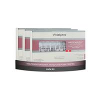 Vitalcare | Swiss - Traitement anti-chute pour femme, énergisant, restructurant, au complexe moléculaire Follicusan, avec distributeur pratique, 3 flacons de 10 flacons de 6 ml
