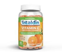 VITALDIN Gommes de Vitamine C 240mg Enfants et Adultes - 80 gommes | Gummies qui Renforcent le Système Immunitaire; sans Gluten, Goût Orange; 1 Dose par Jour (40 jours).