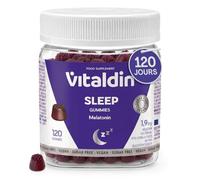 VITALDIN Gommes Mélatonine 1,9 mg - Sans Sucre - 120uds