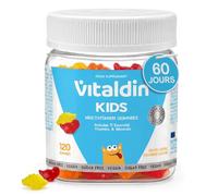 VITALDIN Gommes Multivitaminées pour Enfants - Sans Sucre - 120uds