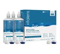 Vitalens Solution de Nettoyage Multifonction pour Lentilles Souples Lot de 3 x 360ml