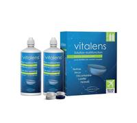 Vitalens Travel Pack Solution pour Lentilles de Contact Souples Lot de 2 x 50ml