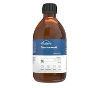Vitaler’s Huile de Foie de Morue Omega-3 | Huile de Poisson Norvégienne 1200 mg | EPA, DHA, Vitamines A, D, E | Menthe | 250 ml
