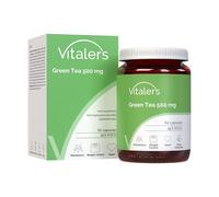 Vitaler’s Thé Vert 500 mg - 60 gélules, Cure 2 Mois, Vegan, Sans Conservateurs, Composition Pure
