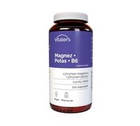 Vitaler's Magnésium 100 mg + Potassium 150 mg + Vitamine B6 10 mg- 120 gélules, Végétalien, 4 mois de supplémentation, Sans conservateur, Composition pure