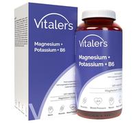 Vitaler's Magnésium 100 mg + Potassium 150 mg + Vitamine B6 6 mg - 120 gélules, végétalien, 4 mois de supplémentation