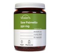 Vitaler's Saw Palmetto 550 mg - 60 gélules, végétalien, 2 mois de supplémentation, sans conservateur, composition pure