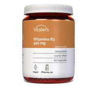 Vitaler's Vitamine B3 500 mg - 60 gélules, Végétalien, 2 mois de Supplémentation, Sans Conservateur, Composition Pure
