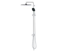 GROHE Vitalio Comfort 250, Colonne de Douche avec Inverseur Manuel, Douchette Vitalio Comfort 11cm 2 jets, Flexible 1,5m, Economie d'Eau, Chromé, 26986001