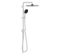 Vitalio Comfort 250 Colonne de douche avec inverseur manuel + Douche de tête 2 jets + Douchette 2 jets, chrome (G26698001)