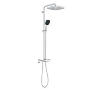 Vitalio Comfort 250 Colonne de douche avec mitigeur thermostatique + Douche de tête + Douchette 2 jets, chrome (26696002)